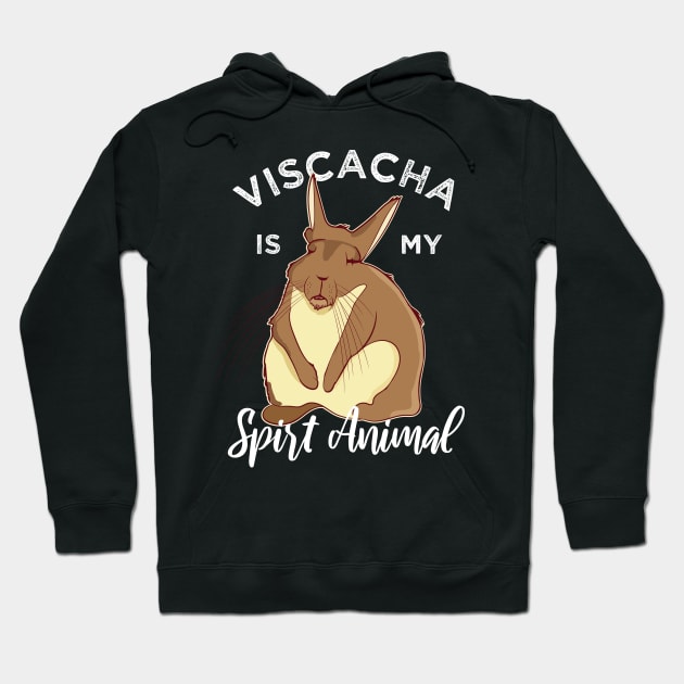 Viscacha Vizcacha Spirit Animal Cute Rodent Lazy Sleepy Hoodie by alltheprints